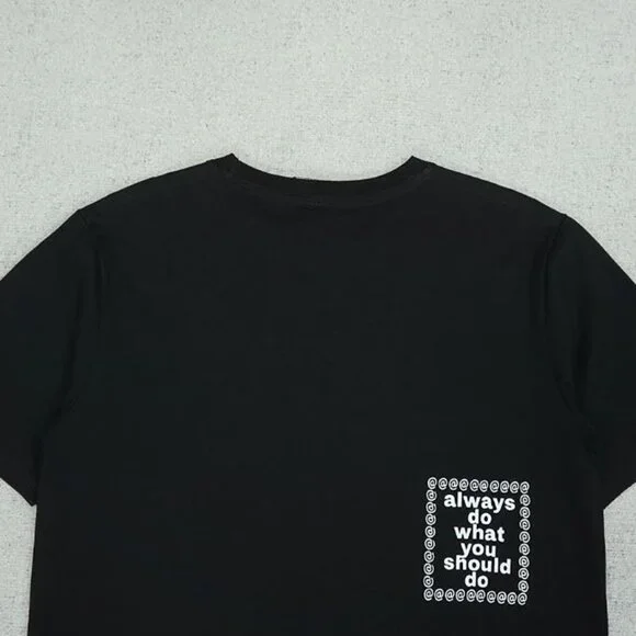 Always Black Trend Graphic Short Sleeve T Shirt